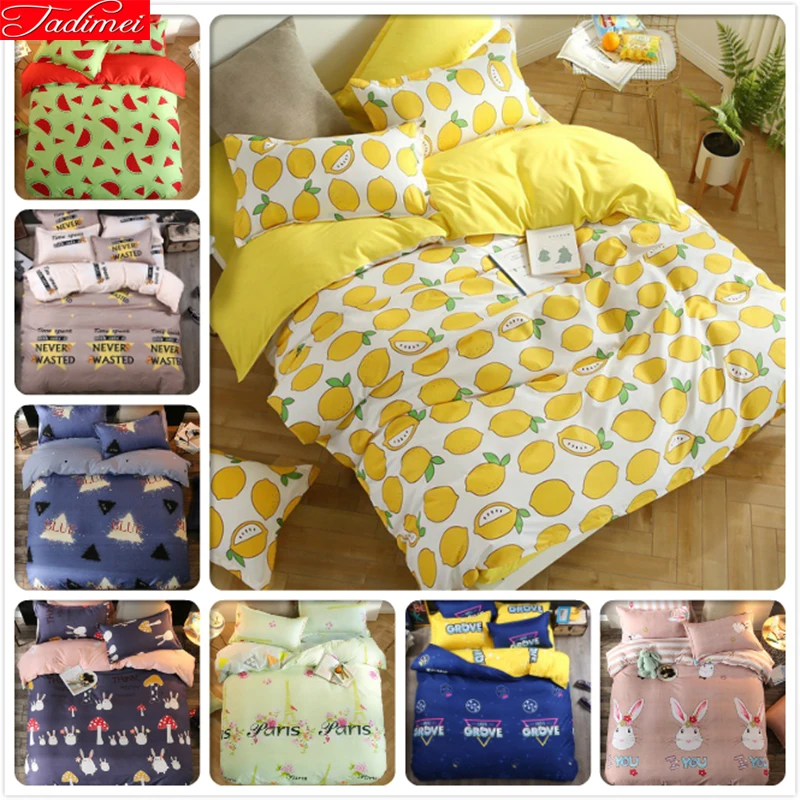 Lemon Fruit Pattern Duvet Cover Bed Linen 3/4 pcs Bedding Set 1.5m 1.8m 2m Bedsheet Queen Twin Double Single Size Kids Bedspread
Lemon Fruit Pattern Duvet Cover Bed Linen 3/4 pcs Bedding Set 1.5m 1.8m 2m Bedsheet Queen Twin Double Single Size Kids Bedspread