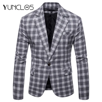 YUNCLOS Casual Plaid Slim Fit Men Suit Blazer Fashion Single Button Business Men's Suit Jacket Male Blazer Prom Blazers
YUNCLOS Casual Plaid Slim Fit Men Suit Blazer Fashion Single Button Business Men's Suit Jacket Male Blazer Prom Blazers
