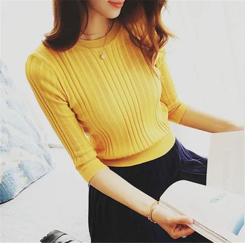 The new 2017 half sleeve cotton Crew neck sweater female sleeve head sleeve shirt tight sweater thin free shipping
The new 2017 half sleeve cotton Crew neck sweater female sleeve head sleeve shirt tight sweater thin free shipping