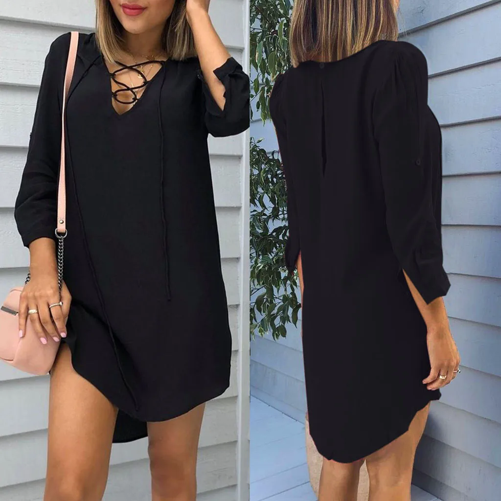 Winter New Ladies V-Neck Fashion Long Sleeve V-Neck Button Back Split Sweater Dress Wholesale Free Ship Z4
Winter New Ladies V-Neck Fashion Long Sleeve V-Neck Button Back Split Sweater Dress Wholesale Free Ship Z4