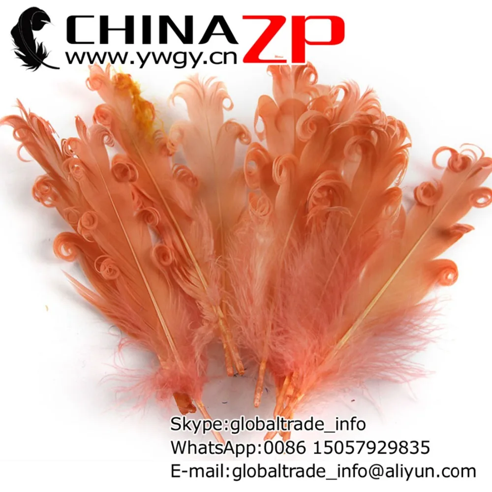 CHINAZP Factory 100pieces/color/lot Top Quality Unique Dyed Coral Goose Satinettes Curled Loose Feathers for Hair Accessories
CHINAZP Factory 100pieces/color/lot Top Quality Unique Dyed Coral Goose Satinettes Curled Loose Feathers for Hair Accessories