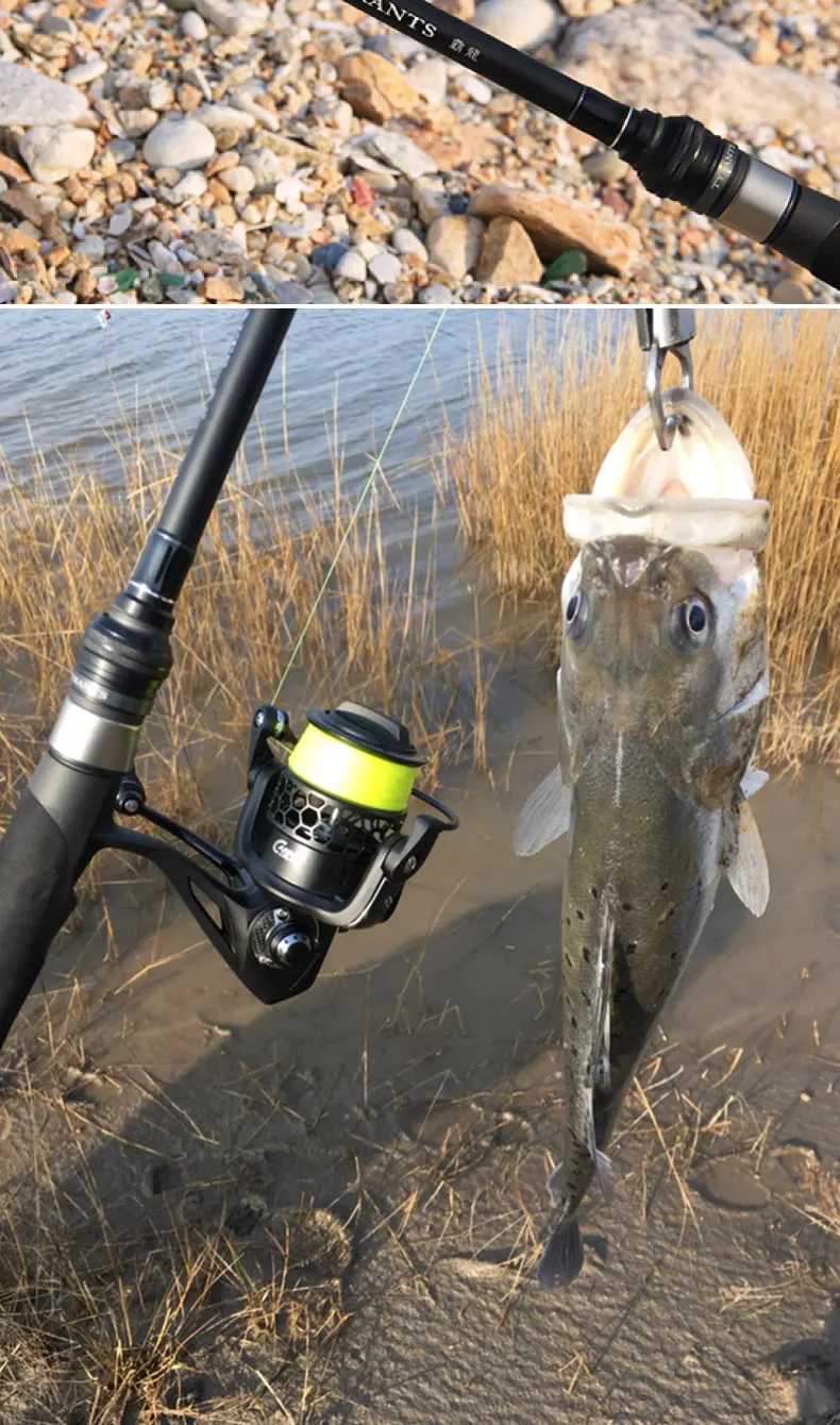 Spinpoler 2.4m MF Action, MH Power High Carbon Fiber Long-distance Saltwater Sea Bass Spinning Fishing Rod 15-45g Lure Weight (12)