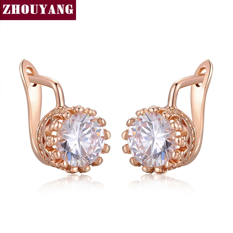 Top Quality Crown Earring Rose Gold Color Jewelry Made with Genuine Austrian Crystal ZYE610 ZYE611
Top Quality Crown Earring Rose Gold Color Jewelry Made with Genuine Austrian Crystal ZYE610 ZYE611