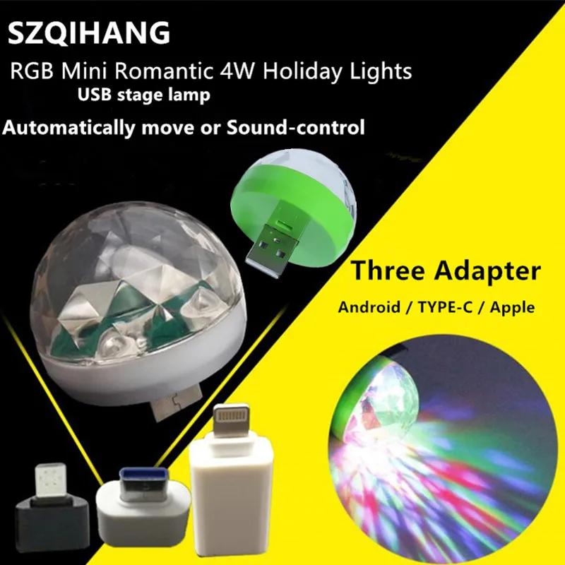 Led USB Car Atmosphere Light 5V RGB Mini Romantic 4W Holiday Lights DJ Music Sound Lamp LED Club Disco Magic Stage Effect Lights
Led USB Car Atmosphere Light 5V RGB Mini Romantic 4W Holiday Lights DJ Music Sound Lamp LED Club Disco Magic Stage Effect Lights