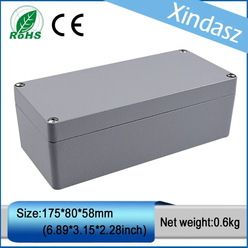 

1pcs in stock IP66 water proof cast aluminum box aluminum die casting 175*80*58mm