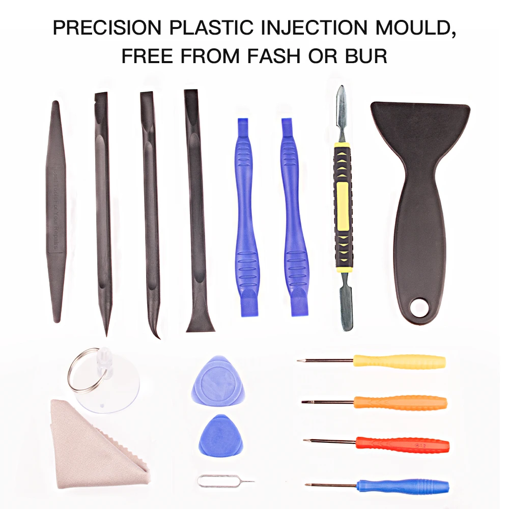 17 in 1 Opening Repairing Tool Kit Set for iPhone Samsung Mobile phone Smart Cell phone PC Repair Screwdriver Spudger tools
17 in 1 Opening Repairing Tool Kit Set for iPhone Samsung Mobile phone Smart Cell phone PC Repair Screwdriver Spudger tools