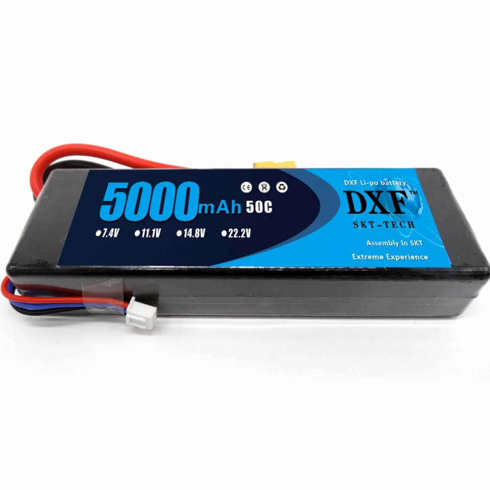 DXF 50C 2S 5000mAh 7.4V LiPo Hard Case Battery for RC Car, Truck, Buggy, Boat, Heli, and Drone (Hard Case)
DXF 50C 2S 5000mAh 7.4V LiPo Hard Case Battery for RC Car, Truck, Buggy, Boat, Heli, and Drone (Hard Case)