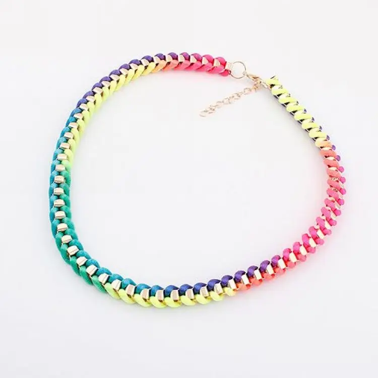Free airmail shipping Fashion New Arrival Personality Neon Color Knitted Necklace N808
Free airmail shipping Fashion New Arrival Personality Neon Color Knitted Necklace N808