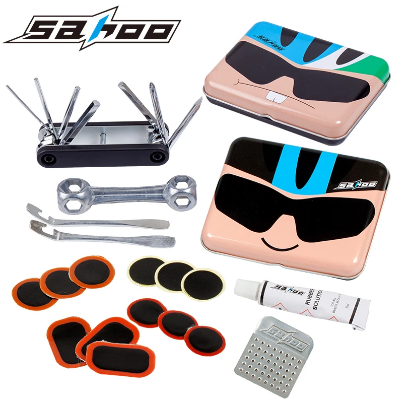 SAHOO Bike Tools 2 Style Portable Bicycle Tire Repair Kit Tool Mountain Bicycle Tools Bike Accessories Parches Bicicleta
SAHOO Bike Tools 2 Style Portable Bicycle Tire Repair Kit Tool Mountain Bicycle Tools Bike Accessories Parches Bicicleta