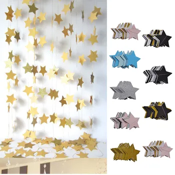 2 Meters Paper Garland Star Shape String Banners Colorful Hanging Paper Bunting Birthday Wedding Party Home DIY Decoration
2 Meters Paper Garland Star Shape String Banners Colorful Hanging Paper Bunting Birthday Wedding Party Home DIY Decoration