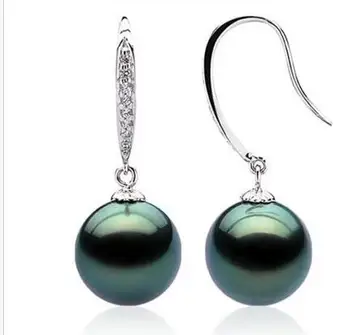 free shipping luxury Noble jewelry charming pair of 10-11mm round south sea black green pearl earring 925s
free shipping luxury Noble jewelry charming pair of 10-11mm round south sea black green pearl earring 925s