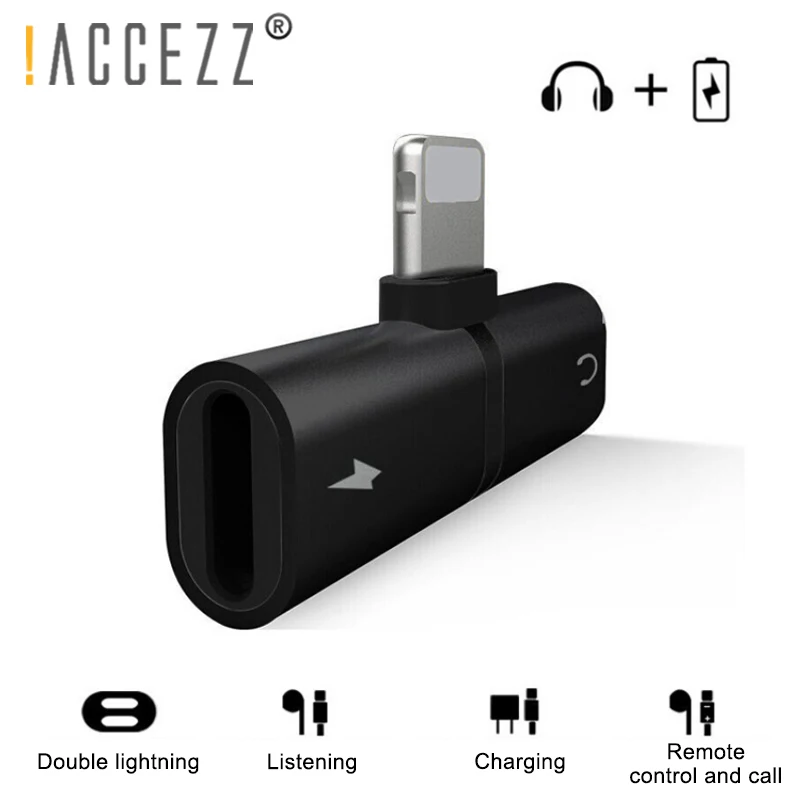 !ACCEZZ 2 in 1 Charger Calling Connector Adapter For iphone 7 8 Plus X XS MAX XR IOS 10 11 12 Audio Splitter For Apple Adapter
!ACCEZZ 2 in 1 Charger Calling Connector Adapter For iphone 7 8 Plus X XS MAX XR IOS 10 11 12 Audio Splitter For Apple Adapter