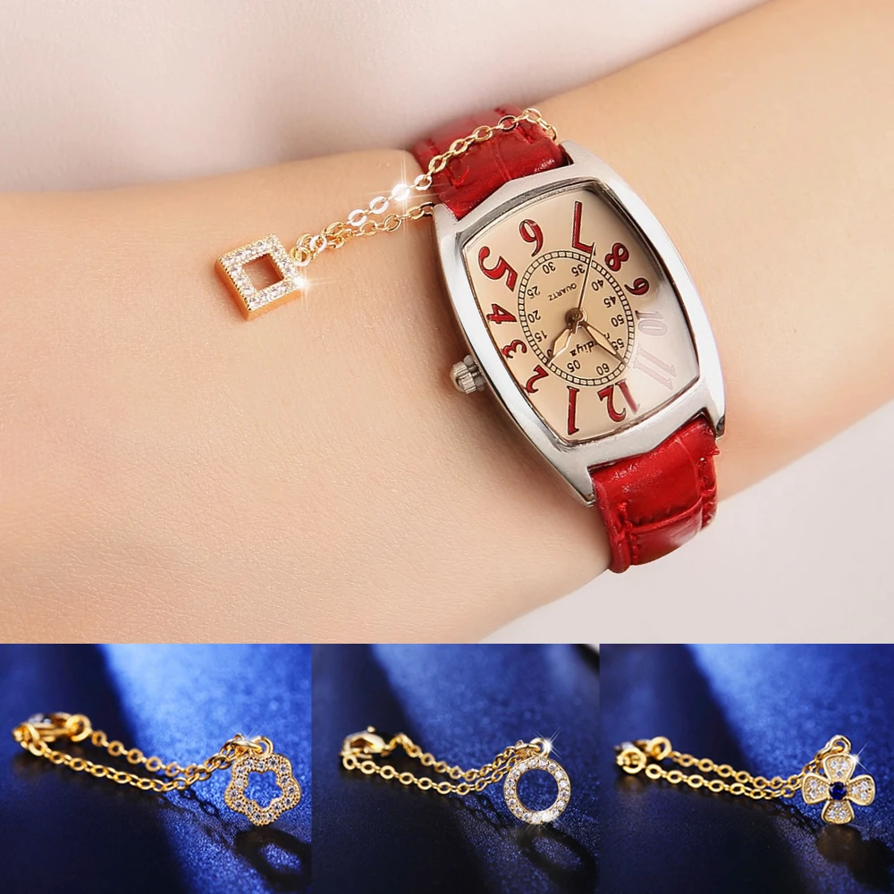 ECODAY Leather Watch Bracelet Women Gold Color Bracelets Bangles Pulseras Mujer Armband Jewelry
ECODAY Leather Watch Bracelet Women Gold Color Bracelets Bangles Pulseras Mujer Armband Jewelry