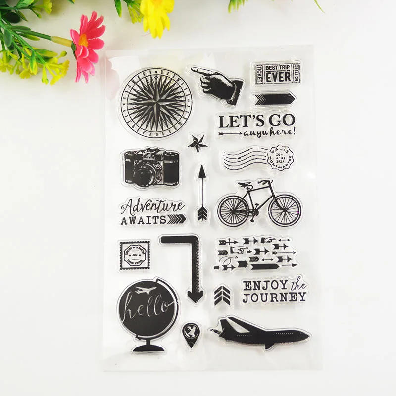 Enjoy Journey Transparent Clear Stamps / Silicone Seals for DIY scrapbooking photo album/Card Making
Enjoy Journey Transparent Clear Stamps / Silicone Seals for DIY scrapbooking photo album/Card Making