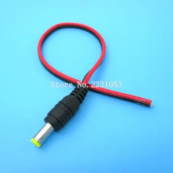 5PCS/LOT 5.5 x 2.1mm Male DC Power Plug Connector Adapter Wire Cable DC Power Cords 5.5X2.1MM DC Line 12V-24V 30cm
5PCS/LOT 5.5 x 2.1mm Male DC Power Plug Connector Adapter Wire Cable DC Power Cords 5.5X2.1MM DC Line 12V-24V 30cm