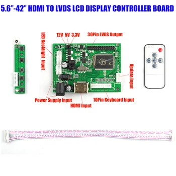 10 Pcs HDMI 30P LVDS LCD Controller Board Module + Remote Kit for Raspberry PI 3 DIY 5.6" - 42" IPS TFT LCD Display Panel Screen
10 Pcs HDMI 30P LVDS LCD Controller Board Module + Remote Kit for Raspberry PI 3 DIY 5.6" - 42" IPS TFT LCD Display Panel Screen