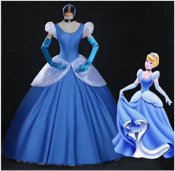 Cinderella Princess cosplay costume blue cinderella girl wedding dress adult Custom made party halloween role-playing carnival
Cinderella Princess cosplay costume blue cinderella girl wedding dress adult Custom made party halloween role-playing carnival