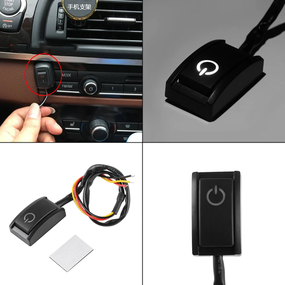 DC12V//200mA Car Push Button Latching Turn ON//OFF Switch LED Light RV 2017