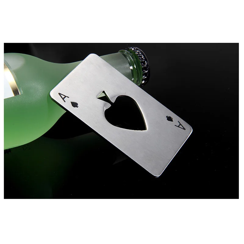 Creative Stainless Steel Credit Card Bottle Opener Card of Spades Poker Card Beer Bottle Opener Personalized Funny Bar Tool
Creative Stainless Steel Credit Card Bottle Opener Card of Spades Poker Card Beer Bottle Opener Personalized Funny Bar Tool