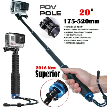 POV Pola 20" Aluminum Telescopic Go Pro Monopod Selfie Stick Self Pole Adapter For GoPro HERO 5 4,3+SJ4000 for XiaoMi Yi Camera
POV Pola 20" Aluminum Telescopic Go Pro Monopod Selfie Stick Self Pole Adapter For GoPro HERO 5 4,3+SJ4000 for XiaoMi Yi Camera