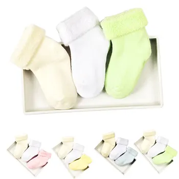3 Pairs Solid Color Winter Extra Thick Combed Cotton Baby Socks Suitable Age 0-12 Monthes
3 Pairs Solid Color Winter Extra Thick Combed Cotton Baby Socks Suitable Age 0-12 Monthes