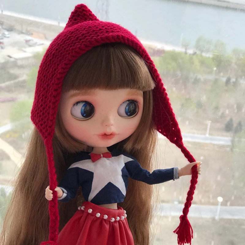 1PCS Handmade Knitted Cute Little Red Riding Hood Hat for Blyth Doll Accessories
1PCS Handmade Knitted Cute Little Red Riding Hood Hat for Blyth Doll Accessories