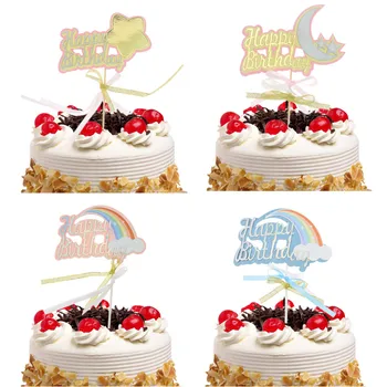 50pc Cake Toppers Flags Happy Birthday Rainbow Cloud Moon Star Cupcake Cake Topper Wedding Party Baby Shower Baking DIY Decor
50pc Cake Toppers Flags Happy Birthday Rainbow Cloud Moon Star Cupcake Cake Topper Wedding Party Baby Shower Baking DIY Decor
