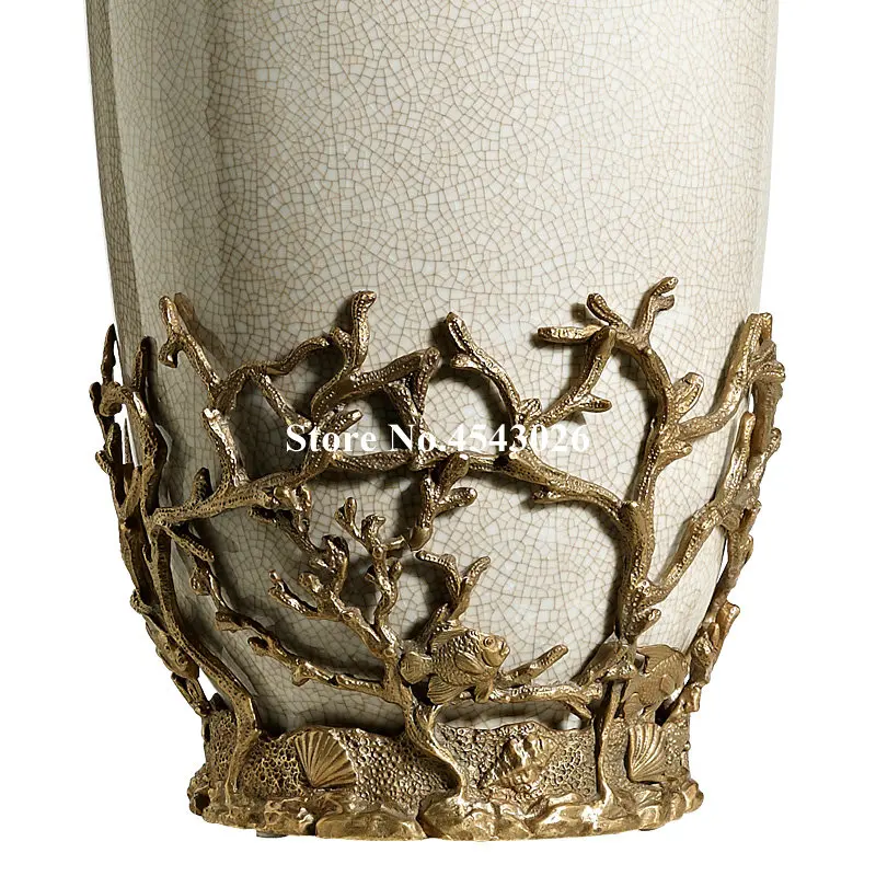 European flower insert ornaments high-end home living room vase decoration crafts
European flower insert ornaments high-end home living room vase decoration crafts