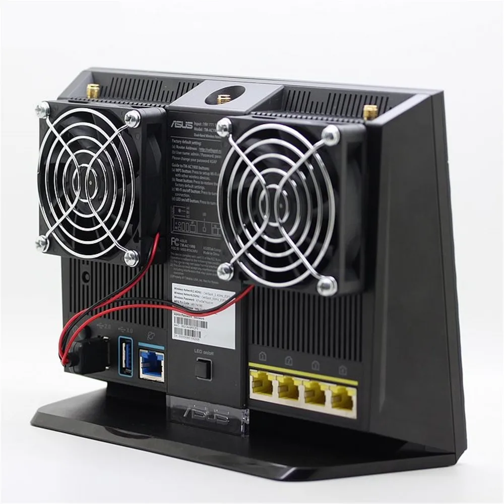 Cooling Fan Heat Radiator USB Power Ultra Silent Dissipate Temperature Control For RT-AC68U EX6200 AC15 AC68U Router
Cooling Fan Heat Radiator USB Power Ultra Silent Dissipate Temperature Control For RT-AC68U EX6200 AC15 AC68U Router