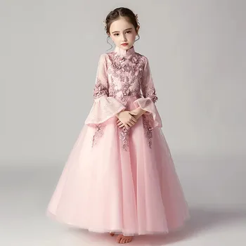 Autumn Winter New Hot-sales Children Kids Flowers Princess Lace Birthday Holiday Party Dress Girls Teenagers Pageant Long Dress
Autumn Winter New Hot-sales Children Kids Flowers Princess Lace Birthday Holiday Party Dress Girls Teenagers Pageant Long Dress