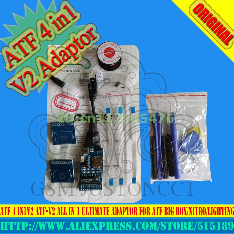 100% Original product ATF BOX JTAG/EMMC/ISP/MMC CARD ATF-V3 All in 1 Ultimate Adaptor For ATF BIG BOX/Nitro/Lighting
100% Original product ATF BOX JTAG/EMMC/ISP/MMC CARD ATF-V3 All in 1 Ultimate Adaptor For ATF BIG BOX/Nitro/Lighting