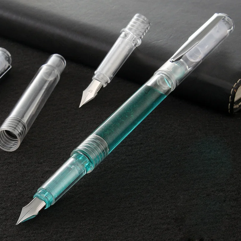 1 Pieces Transparent Fountain Pen 0.38mm High Quality Writing Calligraphy Pen ink Oblique Metal Nib for School Office supplie
1 Pieces Transparent Fountain Pen 0.38mm High Quality Writing Calligraphy Pen ink Oblique Metal Nib for School Office supplie
