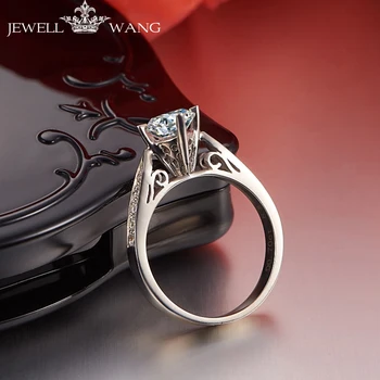 JEWELLWANG Moissanites Rings For Women 18K White Gold Round Romantic 1.00Carat Certified Engagement Ring Prong Setting
JEWELLWANG Moissanites Rings For Women 18K White Gold Round Romantic 1.00Carat Certified Engagement Ring Prong Setting