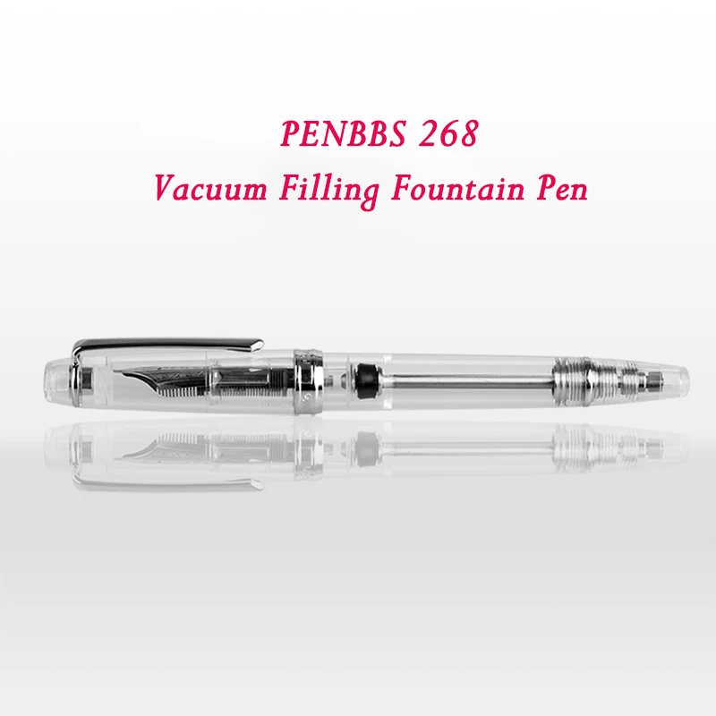 Moonman PENBBS 268 Vacuum Filling Fully Transparent Fountain Pen Resin Iridium Fine Nib 0.5mm Fashion Writing Gift Pen Set
Moonman PENBBS 268 Vacuum Filling Fully Transparent Fountain Pen Resin Iridium Fine Nib 0.5mm Fashion Writing Gift Pen Set