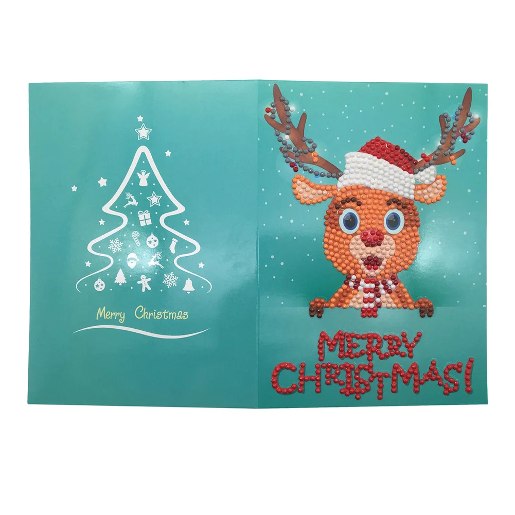 paper greeting postcards greet cards santa claus merry christmas
