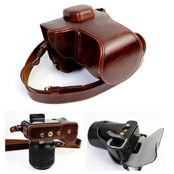 Portable PU Leather case Camera Bag For Sony ILCE-7M2 A7II A7 II A7R Mark II 2 A7RII A7RM2 with bottom opening and strap
Portable PU Leather case Camera Bag For Sony ILCE-7M2 A7II A7 II A7R Mark II 2 A7RII A7RM2 with bottom opening and strap