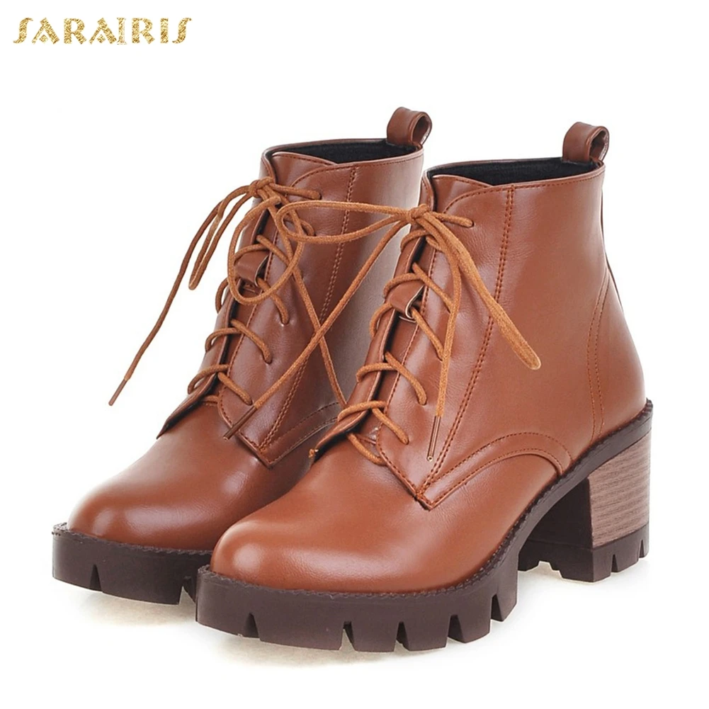 SARAIRIS brand new wholesale plus sizes 34-43 fashion western boots women shoes woman lace up women ankle boots shoes
SARAIRIS brand new wholesale plus sizes 34-43 fashion western boots women shoes woman lace up women ankle boots shoes