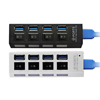 USB 3.0 Hub 4 Ports 5Gbps High Speed Hub-usb Portable USB Hub With On/Off Switch USB Splitter Adapter Cable
USB 3.0 Hub 4 Ports 5Gbps High Speed Hub-usb Portable USB Hub With On/Off Switch USB Splitter Adapter Cable