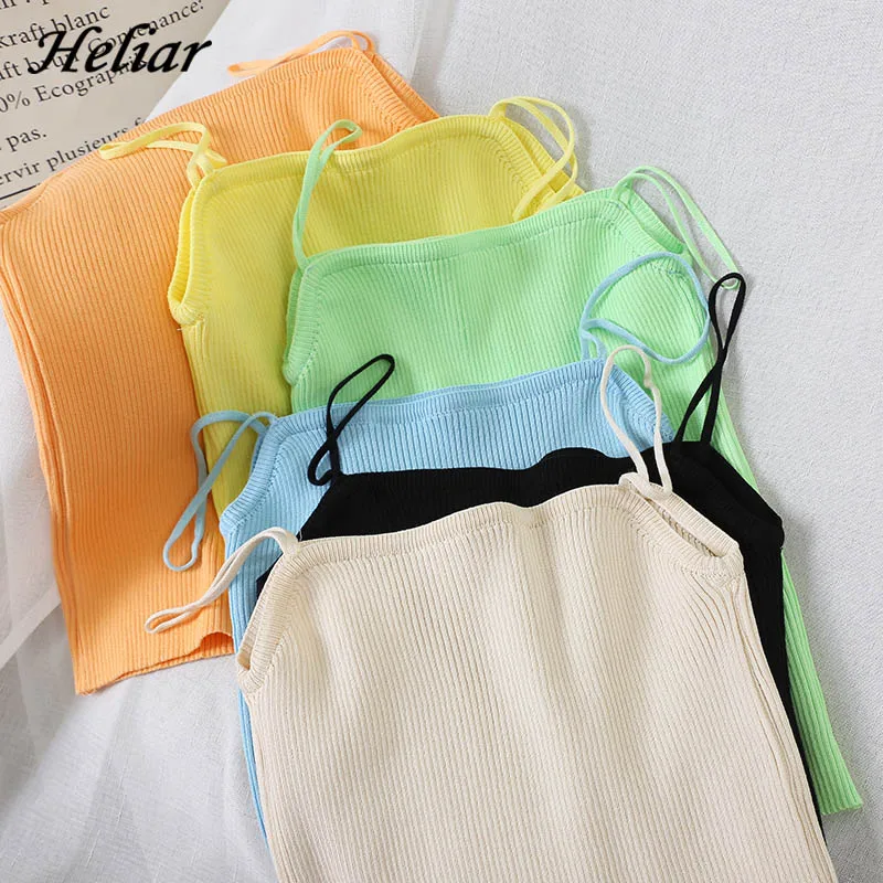 HELIAR Knitting Spaghetti Tank Tops Korean Style Yellow Casual Vest Female Cardigan 2019 Summer Casual Ice Silk Tank Tops
HELIAR Knitting Spaghetti Tank Tops Korean Style Yellow Casual Vest Female Cardigan 2019 Summer Casual Ice Silk Tank Tops