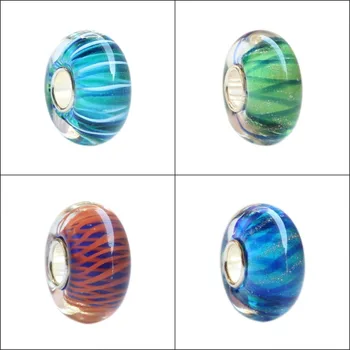 925 Sterling Silver Large Hole Colorful 3D Flowers Stripe Murano Glass Charm Beads Fit European Bracelet Jewelry
925 Sterling Silver Large Hole Colorful 3D Flowers Stripe Murano Glass Charm Beads Fit European Bracelet Jewelry