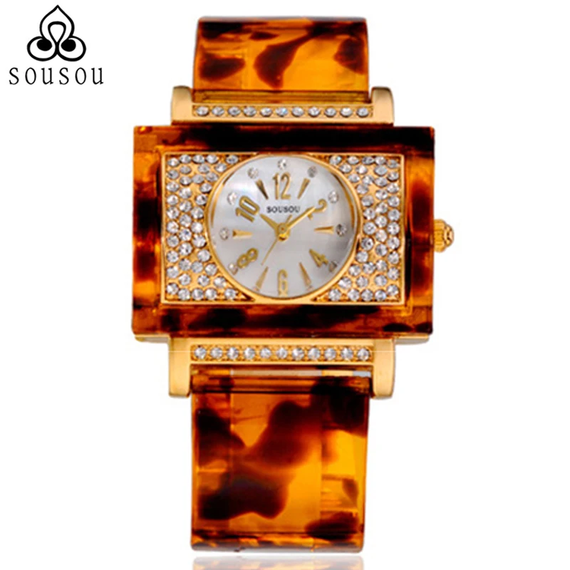 2018 Fashionable Big Square Dial Ladies Watches for Women Designer Luxury Watch Golden Rose Leopard Resin Bracelet Watch
2018 Fashionable Big Square Dial Ladies Watches for Women Designer Luxury Watch Golden Rose Leopard Resin Bracelet Watch