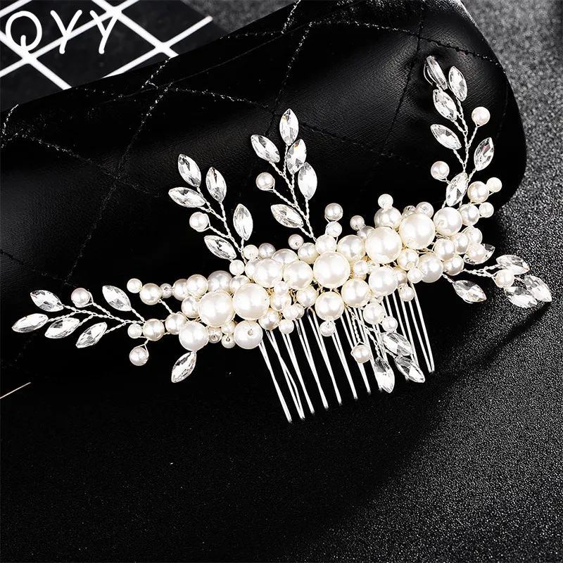 QYY Fashion 2019 Rhinestone for Handmade Hair Comb Wedding Hair Jewelry Accessories Clips Bridal Headpieces Ornaments for Women
QYY Fashion 2019 Rhinestone for Handmade Hair Comb Wedding Hair Jewelry Accessories Clips Bridal Headpieces Ornaments for Women