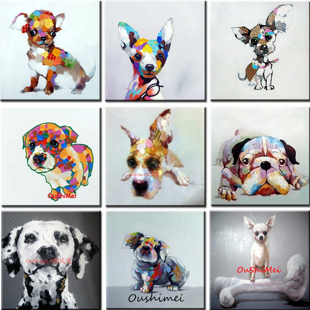 Factory Price Painting Pet Dog Oil Painting Colorful Animals Art Picture Hand Made Oil Painting Oil Canvas Prints Wall Art
Factory Price Painting Pet Dog Oil Painting Colorful Animals Art Picture Hand Made Oil Painting Oil Canvas Prints Wall Art