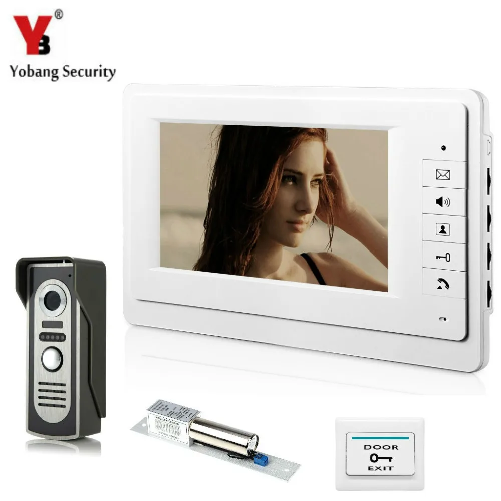 YobangSecurity 7 Inch Video Door Entry System Home Security Camera Video Door Intercoms 1-camera 1-monitor With Door Lock
YobangSecurity 7 Inch Video Door Entry System Home Security Camera Video Door Intercoms 1-camera 1-monitor With Door Lock