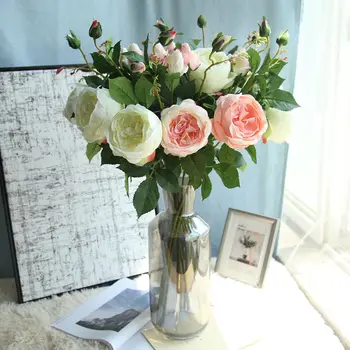10pcs 1 Bouquet Pretty Wedding Mini Rose Artificial Silk Flower bouquet Flores Bride Home Wedding Decoration Fake Peony Flower
10pcs 1 Bouquet Pretty Wedding Mini Rose Artificial Silk Flower bouquet Flores Bride Home Wedding Decoration Fake Peony Flower