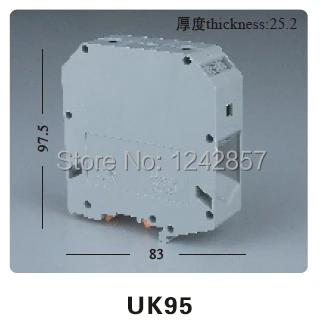 UK95, UK Series universal terminal blocks/connection terminal suit G type and TH type guide rail Seal sheel block connector
UK95, UK Series universal terminal blocks/connection terminal suit G type and TH type guide rail Seal sheel block connector