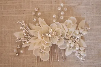 bridal rhinestone applique with handmade ivory 3D flower rhinestones and beads, handmade rosette applique
bridal rhinestone applique with handmade ivory 3D flower rhinestones and beads, handmade rosette applique