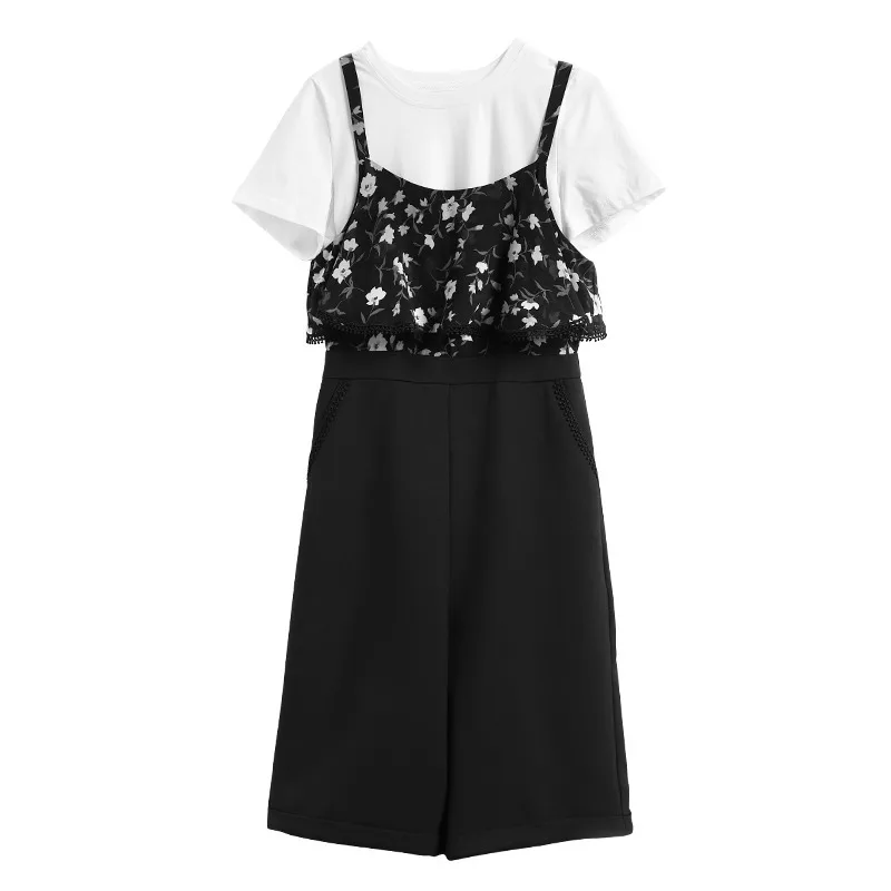 Floral Jumpsuit And Top Two Piece Set Women Summer Outfit Overalls Plus Size Clothing L to 4xl 5xl
Floral Jumpsuit And Top Two Piece Set Women Summer Outfit Overalls Plus Size Clothing L to 4xl 5xl