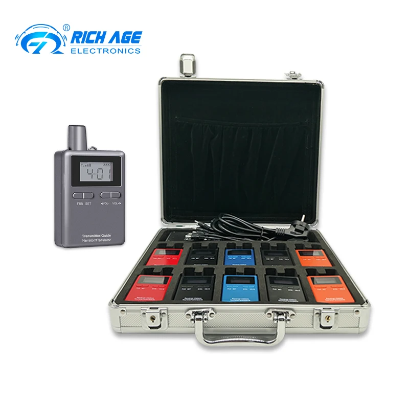 RichiTek Simultaneous Translation Equipment London Potable 2 Transmitters+8 Receivers For Meeting With Condenser Microphone
RichiTek Simultaneous Translation Equipment London Potable 2 Transmitters+8 Receivers For Meeting With Condenser Microphone