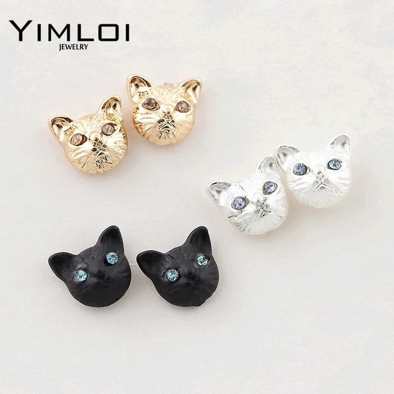 3 Colors Fashion Lovely Classic Animal Korean Hot Cute Cat Earrings For Girl Women Gift KittenUP Jewelry E328 
3 Colors Fashion Lovely Classic Animal Korean Hot Cute Cat Earrings For Girl Women Gift KittenUP Jewelry E328